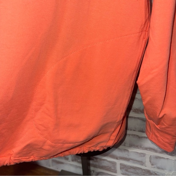 BElle Orange Sweatshirt Relaxed Fit Tie Front - Picture 3 of 6